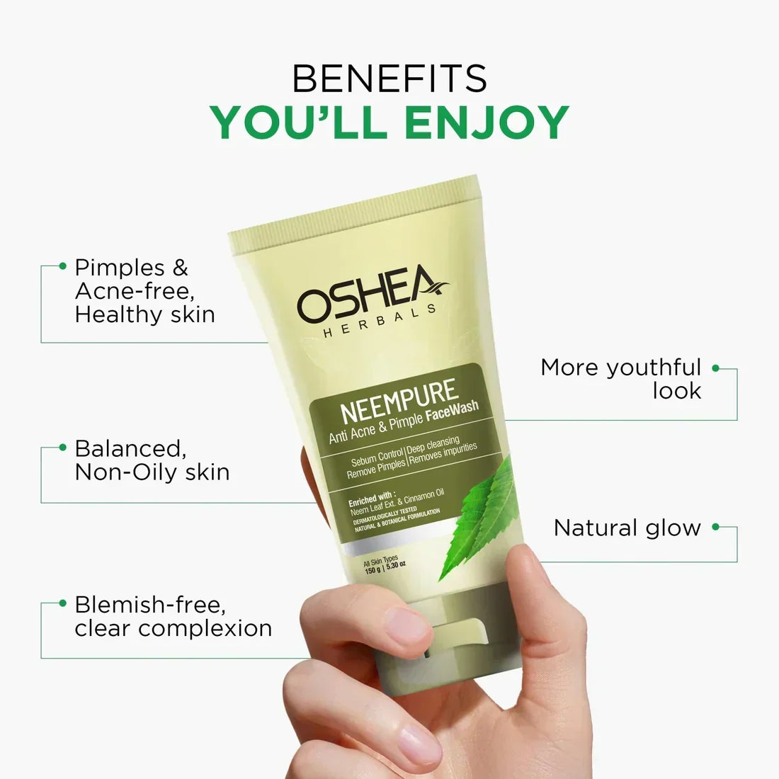 Oshea Herbal Neempure Face Wash for Acne &amp; Pimples